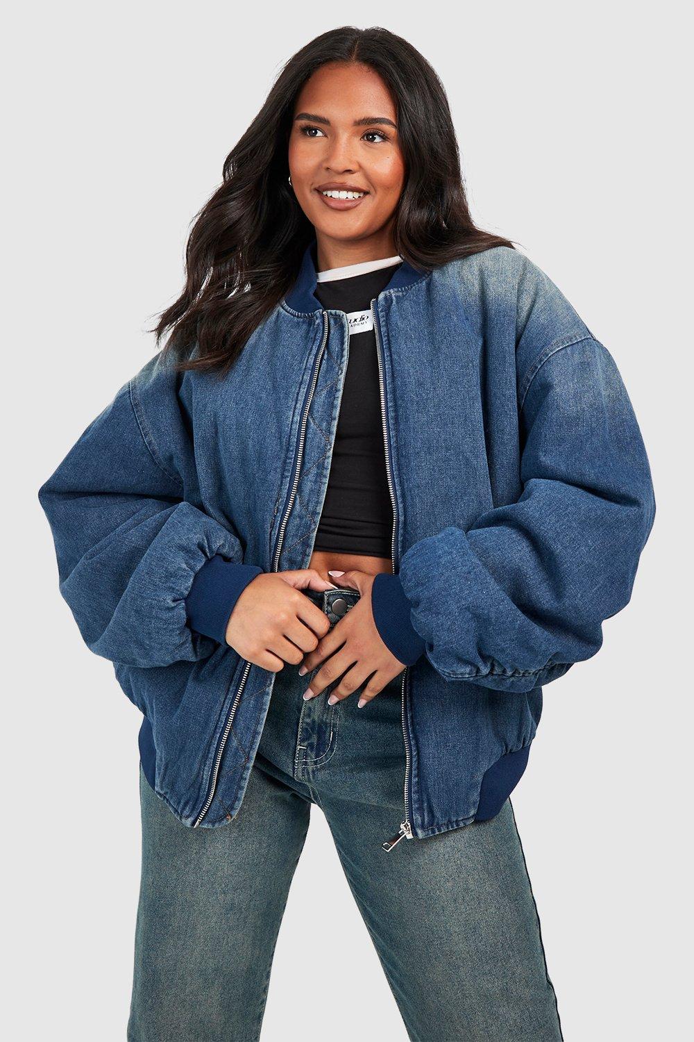 Boohoo plus hot sale denim jacket